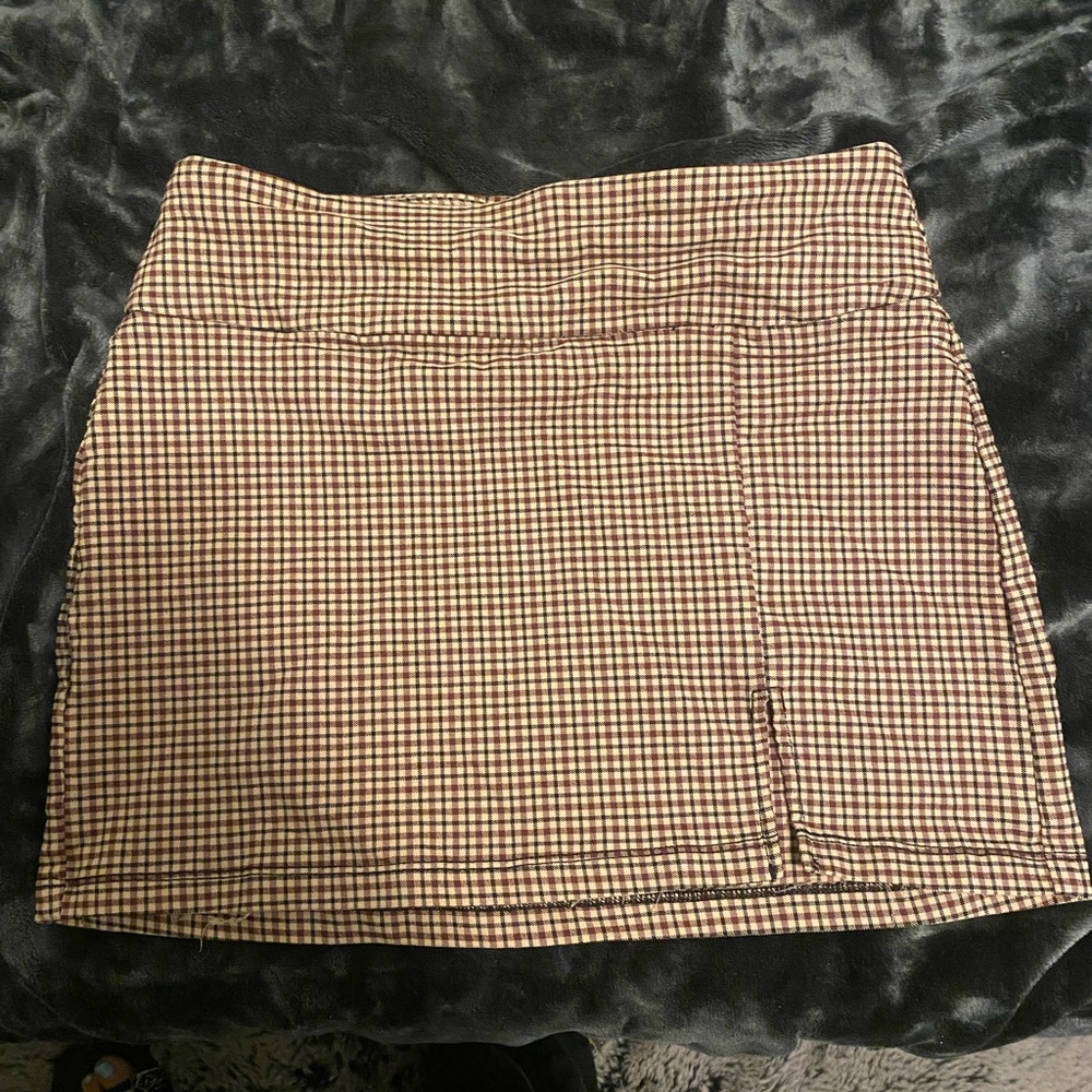 Garage plaid skirt.